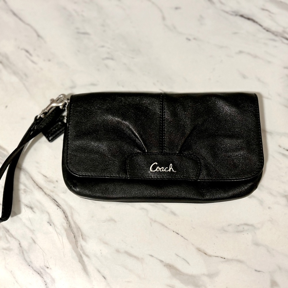 Black Coach Wristlet